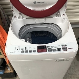 【SHARP】7.0kg洗濯機 2013年製 ES-KS70N-P