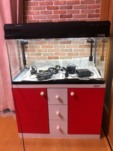 売り切れました。90センチ水槽 一式 9月15日まで使用！不具合なし！