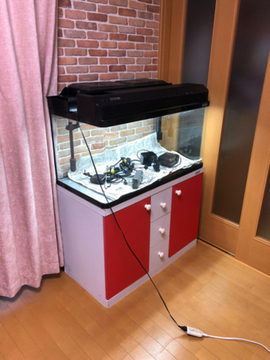 売り切れました。90センチ水槽 一式 9月15日まで使用！不具合なし！