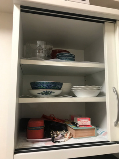 白い食器棚 チェスト