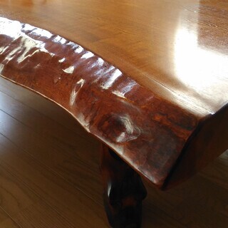 一枚板　ローテーブル　レトロ家具（送料込み）japanese low table antique