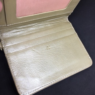 4°C（ヨンドシー）エナメルレザー バイカラー パスケースの画像
