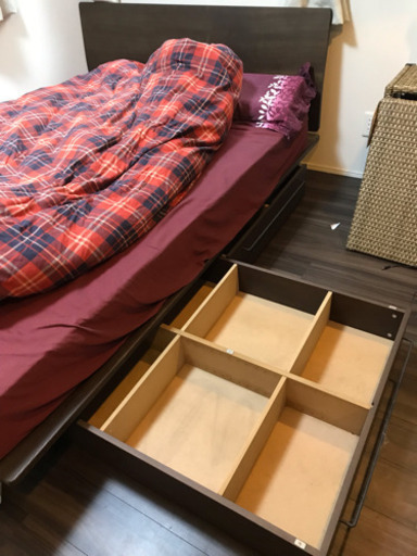 無印良品 ダブルベット 2万円　収納付き（マットレスこみ）ベット　マットレス　無印