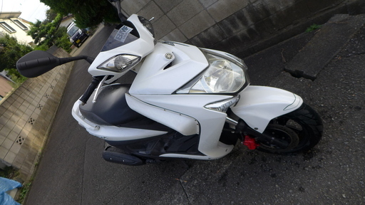 シグナスX SR 3型　SE44J　白　2015年　国内仕様 LEDヘッドライト・ウィンカー・ハザード付　バッテリー・ブレーキ・タイヤ交換済★難有