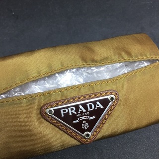 PRADA プラダ 携帯用テッシュケース ブラウンナイロン テステート の画像