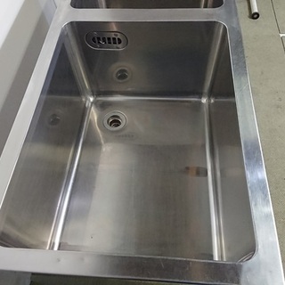 (200917)【50％値下げ】業務用厨房機器　二槽シンク　の画像