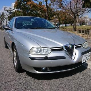 訳あって値下げします、すぐ乗れるアルファ156V6オートマ車検元...