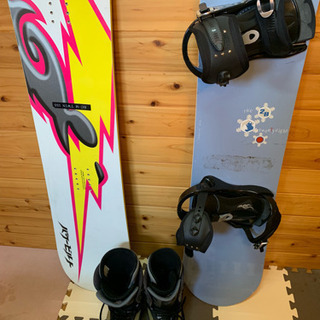 スノーボード 板2枚&靴 3点セット メンズの画像
