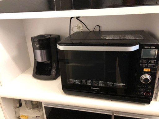 鏡面ブラックがオシャレな食器棚 105cm