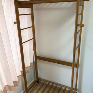 【終了しました】木製衣装ラックお譲りします！の画像