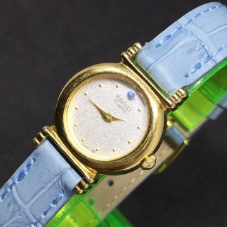 SEIKO セイコー レディースクォーツ レザーベルト 諏訪精工...