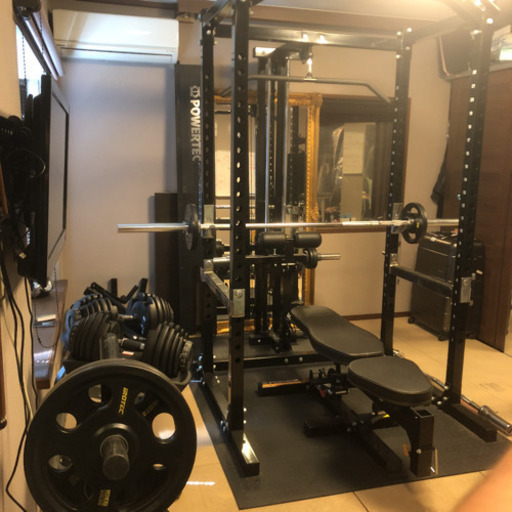 【月曜日祝日引取限定価格】パワーテックのパワーラック他一式セット