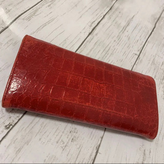 【お譲り先決定しました】miumiu ミュウミュウ 長財布 レッド 中古の画像