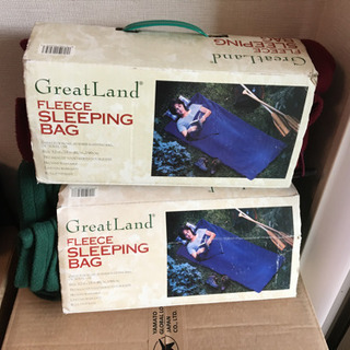 Alpine製 寝袋 2個、フリース寝袋 2個の画像