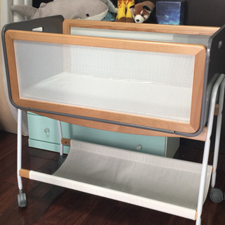 ◆リリワゴン  グレー◆おしゃれベビーベッド◆使用期間3ヶ月 ◇リリワゴン グレー◇おしゃれベビーベッド◇使用期間3ヶ月