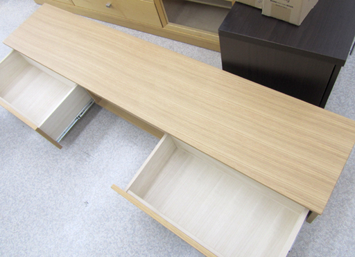 ニトリ家具 ローボード 180cm ＴＶ台収納引き出し 札幌市