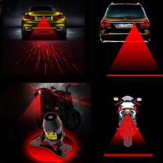 「ご成約済み」新品　RMS レーザー led フォグライトフォグライト 追突防止 警告灯追突防止(直線図案 ・流れ星図柄) ロゴ図案付き レンズ交換可 12V-24V車型適用 車にも   バイクにも適用　CB　ホーネット　バンディット　CBR　TZR　Ninja　ニンジャ　CRM　XR　エイプ　GROM　ジャイロ　モンキー　ズーマー　DR　SL　KDX　バリオス　ゼファー　セロー　マグナ　50　125　250　400　600　750　1000　ホンダ　ヤマハ　スズキ　カワサキ　流用　あらゆるバイクに！の画像