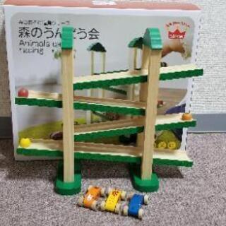 知育　木のおもちゃ　森のうんどう会　箱つき