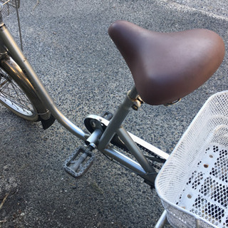 64.三輪自転車20インチ(銀茶)