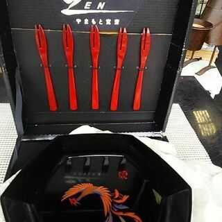 新品やまもと寛斎六角多用皿セット