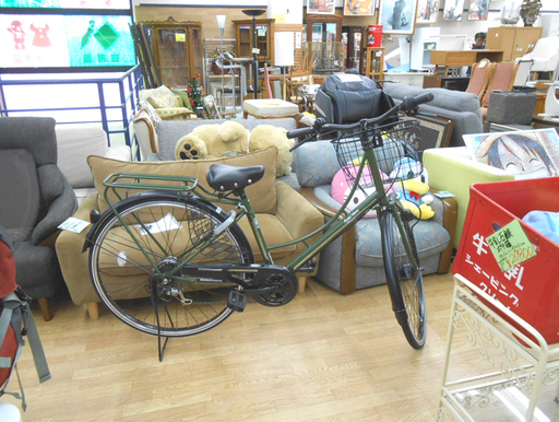 自転車 27インチ ママチャリ シティサイクル 切換付き Avec Vent KiLaLi キラリ パンクしにくいタイヤ ☆ PayPay(ペイペイ)決済可能 ☆ 札幌市 清田区 平岡