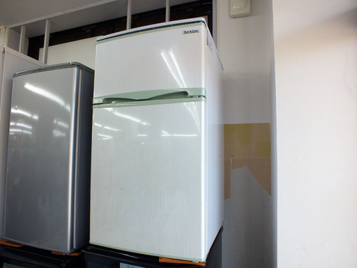 手稲リサイクル Elabitax 96リットル 2015年製 冷蔵庫 ER-107(HG) ￥12,500-
