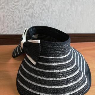 (再投稿)サンバイザー　大きなリボンの画像