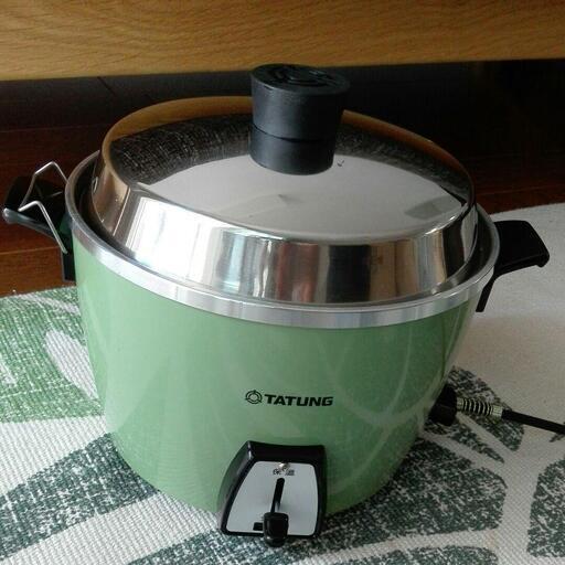 大同電鍋　ステンレス　万能電気鍋　グリーン　6人用