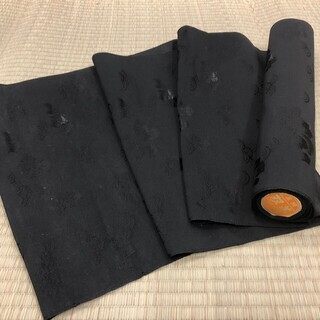 正絹 反物 西陣 双美 着物 黒　MM70