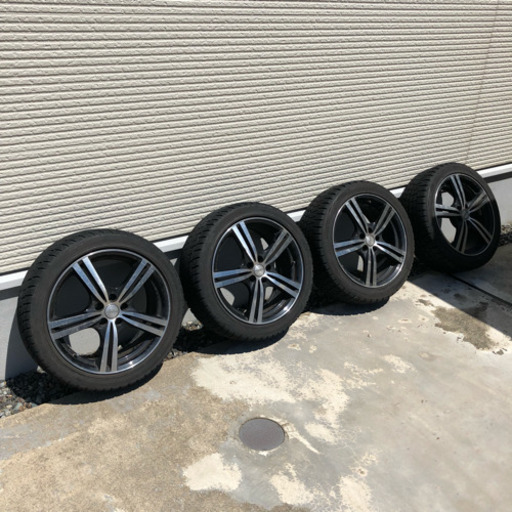 PASSAGE HOT STUFF 17×7J PCD100 5穴 215/45R17 レガシィやプリウスに ホイール・スタッドレスタイヤ4本セット