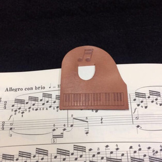 音譜、ピアノ鍵盤 刻印 レザー ピアノグッズ 3点セットの画像