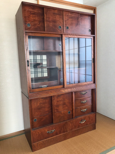 アンティーク 昭和レトロ 茶箪笥