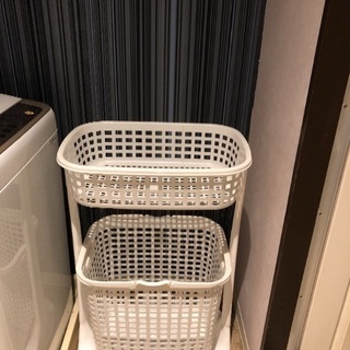あると便利 キャスター付きランドリーバスケット