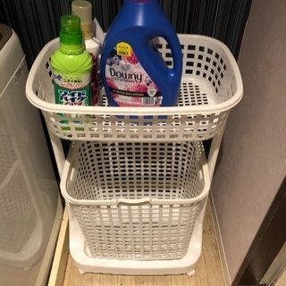 あると便利 キャスター付きランドリーバスケットの画像