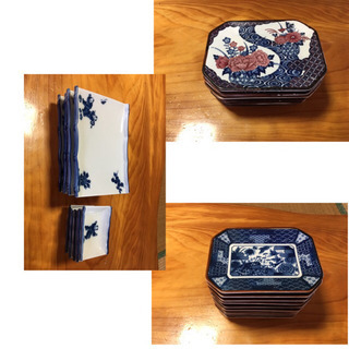 刺身皿、醤油皿セットの画像