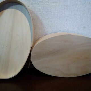 【新品】楕円形　木箱 の画像
