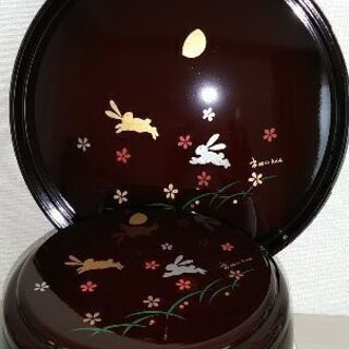 値下げ！【新品】市田ひろみプロデュース　お盆 &  菓子鉢（都月うさぎ）　1つ　1500円　の画像