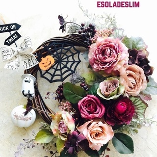 足立区綾瀬フラワー教室＊秋リースハロウィン企画レッスン開催中です。の画像