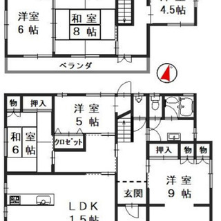 事務所使用可能♫敷地内駐車場2台付き♫希少6LDKリノベーション戸建♫