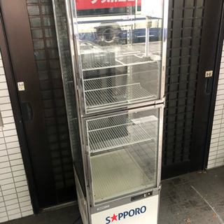サッポロビール 冷蔵庫 レトロ 冷蔵ショーケース ※ジャンク品 希少 当時物の画像