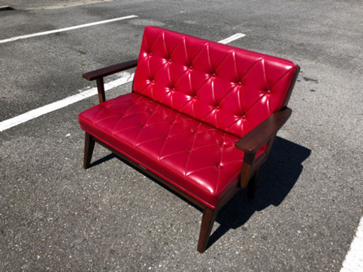 TOYO furniture ベンチソファ 二人掛け 美品