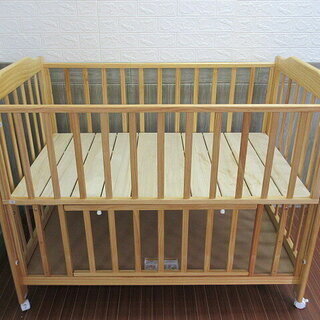 【さくら】KATOJI　ベビーベッド　ナチュラルF 型番02166F タチベッド ナチュラルF 品番02166F すのこ床板 カトージ製