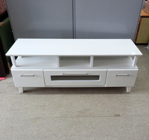 テレビ台 白 幅139cm TV台 引出し付き ペイペイ対応 札幌市西区西野