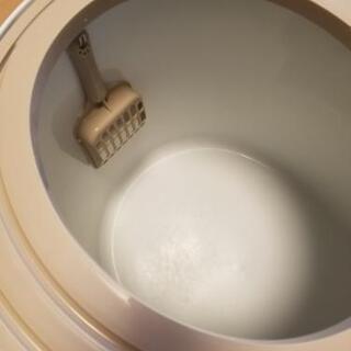【取引中】中古アイリスオーヤマ　上から猫トイレの画像