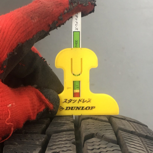 122-1WINTERMAXXスタッドレス165/65R14 14×5J +39 2018年製造バリ山アルミホイール付4本セット