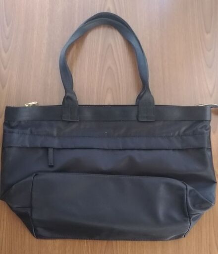 無地　黒トートバッグ