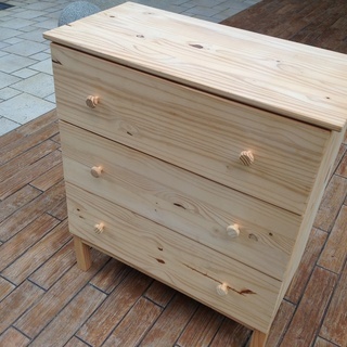 新古品！！未使用！！【 IKEA 】ウッディーなチェスト 