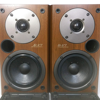【訳あり】2WAYスピーカー ONKYO「D-V7（左右セット）」音出し確認済み ※ウーハー・エッジゴム硬化ありの画像