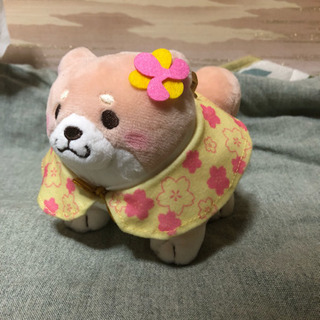 忠犬もちしば　まえかけぬいぐるみ さくら