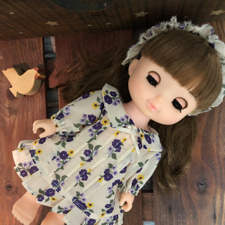 ソランちゃん服 ワンピース、ヘアバンド、ペチスカートセット